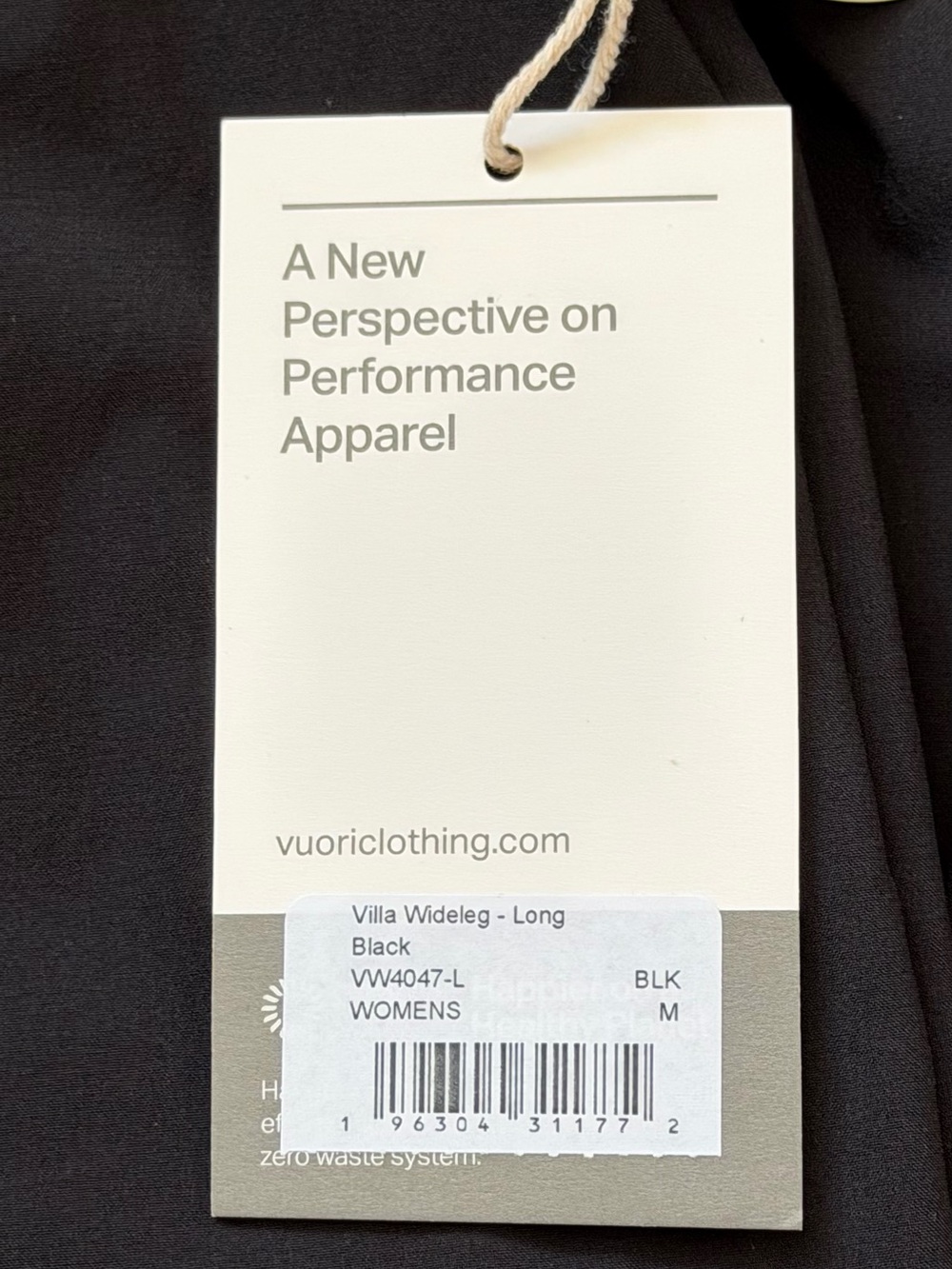 Vuori Villa Wide Leg-LONG- Black Women’s Sz Medium VW4047-L NWT - Picture 4 of 5